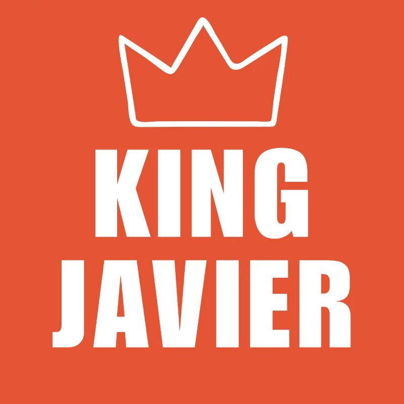 Javier Name mit Buchstabe J - King Crown Hemd