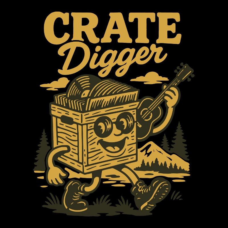 Crate Digger Vinyl Record Music Lovers