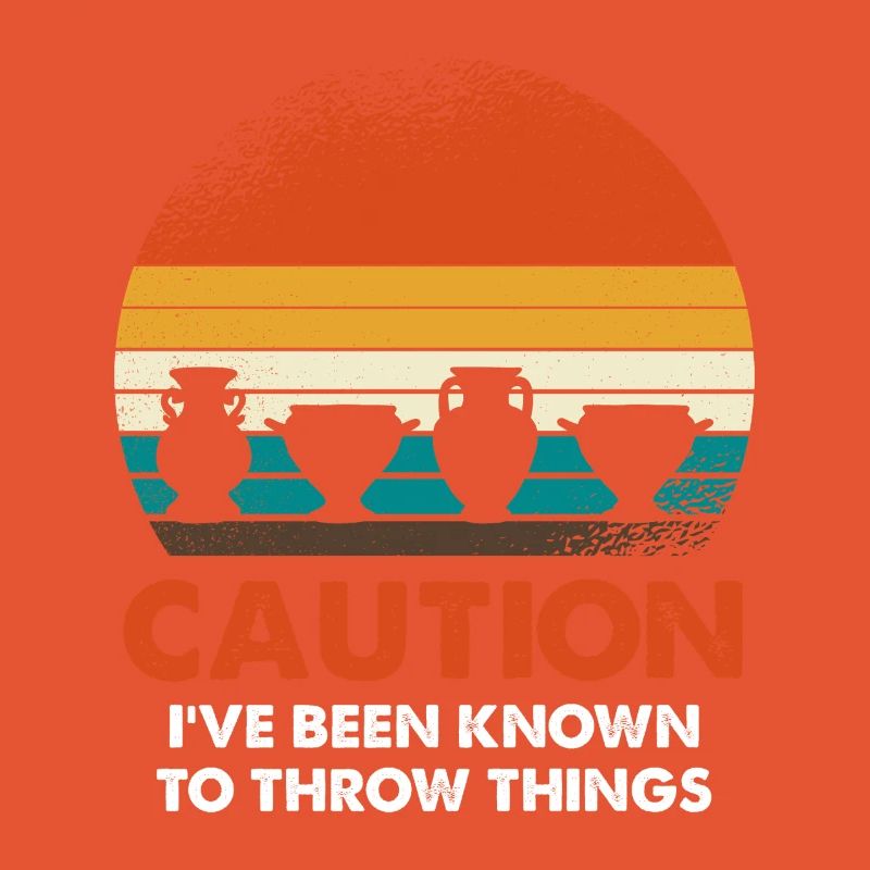 Retro Sunset Pots