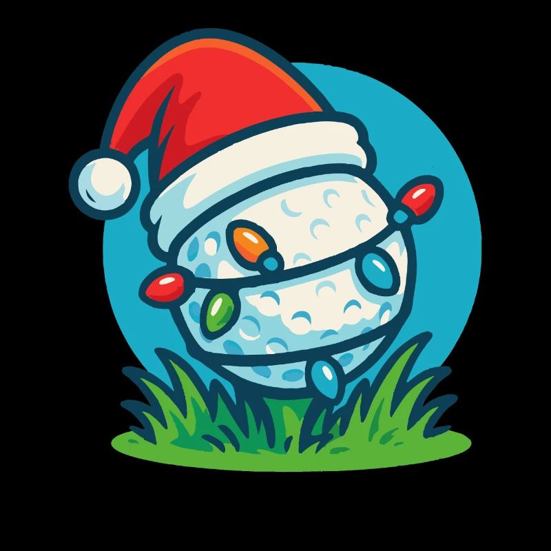 Drôle de balle de golf Père Noël Noël vacances