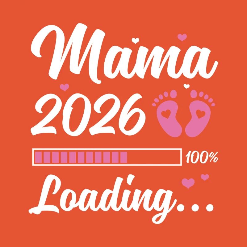 Mama 2026 Loading Schwangerschaft Geschenkidee