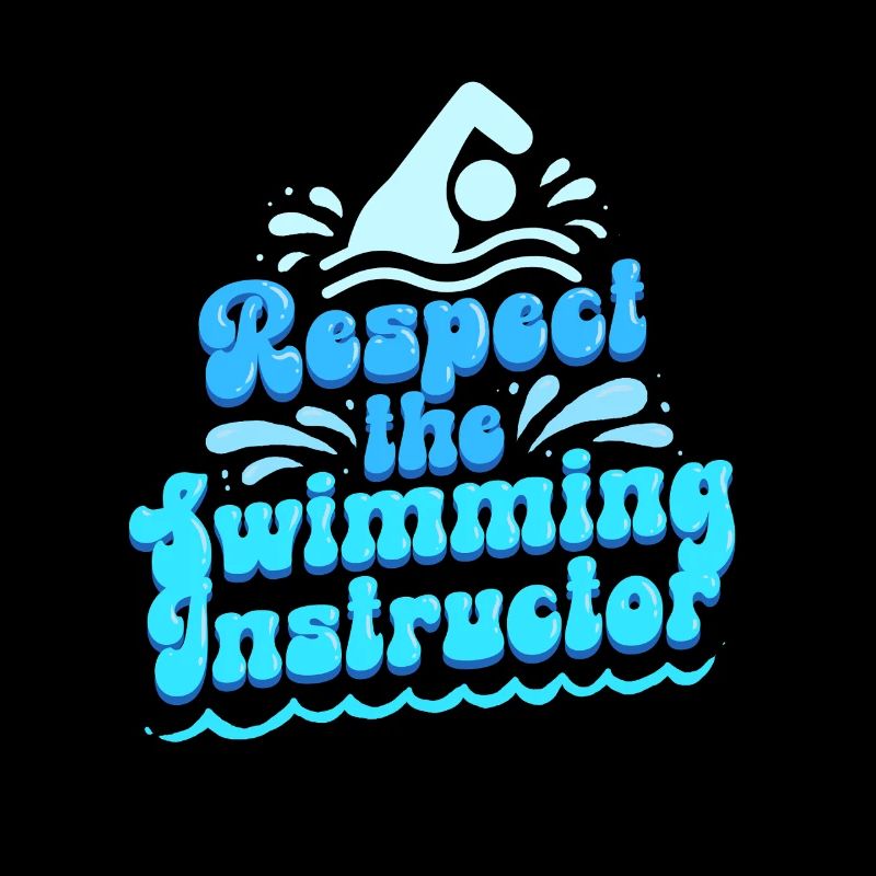 Moniteur de natation Respecte l’instructeur de natation