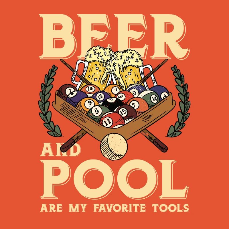 Beer and pool – favorite tools