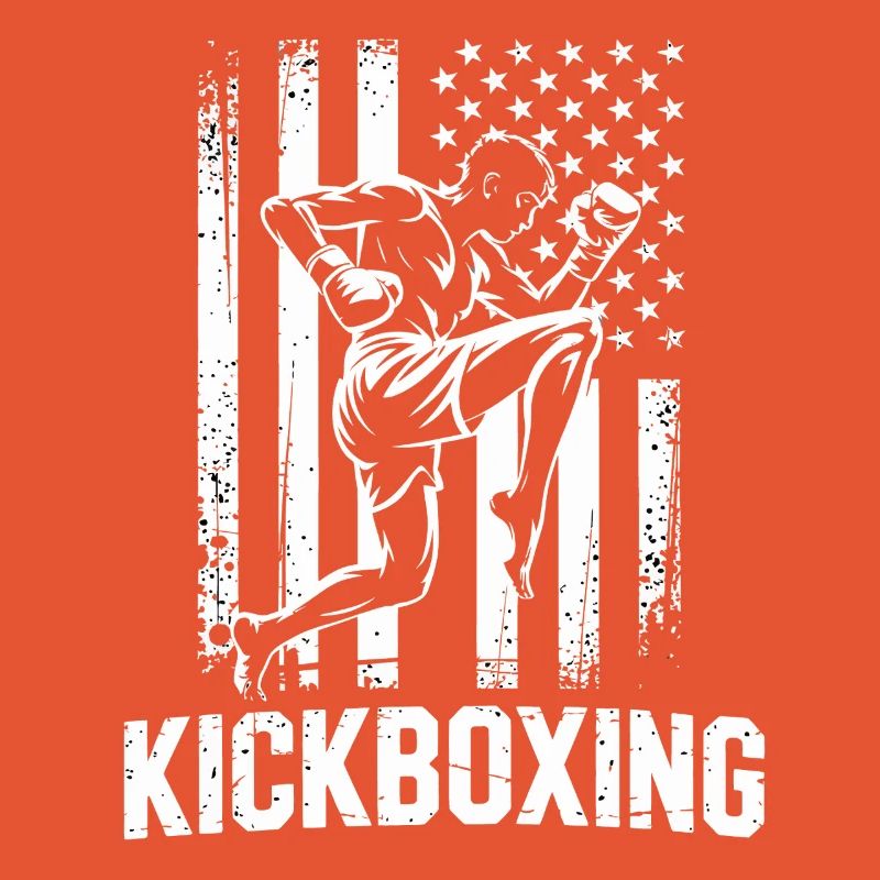 Style du drapeau du kickboxing