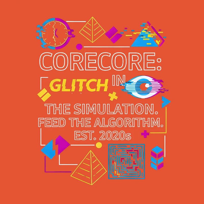 Corecore Glitch Simulation Algorithm Collage