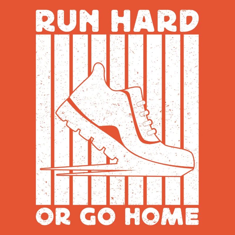 Marathon Runner Run Hard Or Go Home Running