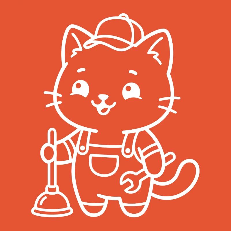 Klempner Kawaii Katze