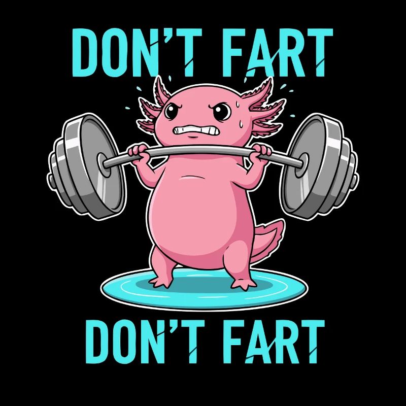 Lustiger Axolotl Gym Workout