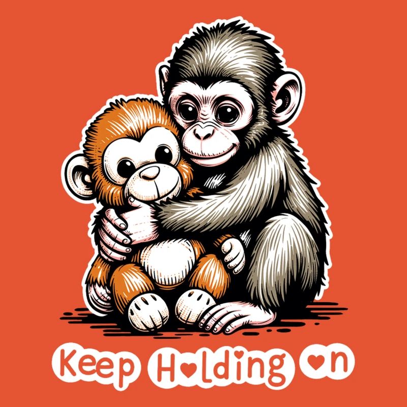 Monkey Hug Duo: Keep Holding On