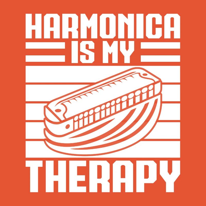 Harmonica Musican Is My Therapy Harmonica