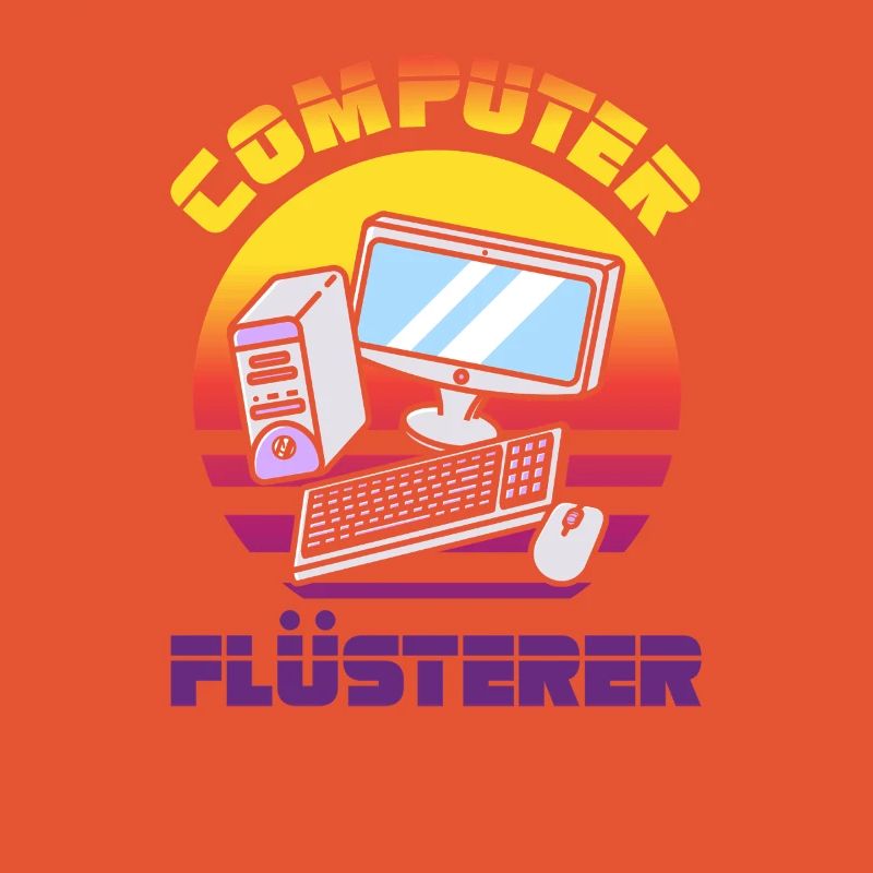 Computer Flüsterer Retro Pc Nerd It Admin Gamer
