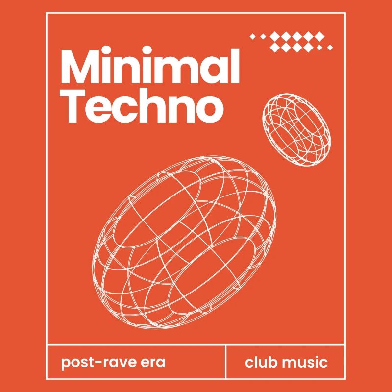 Minimal Techno music Spheres design