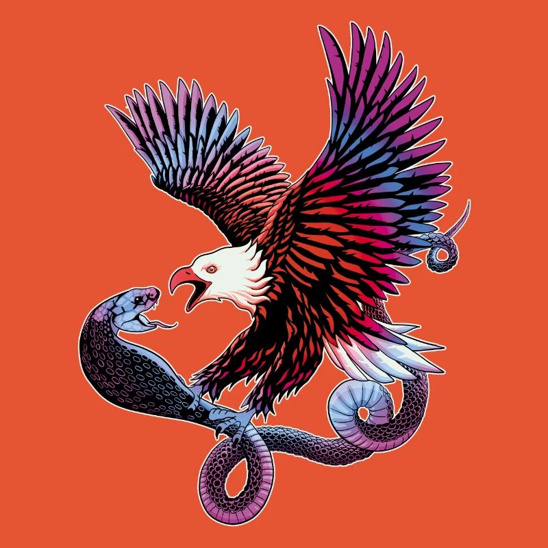 Aigle et serpent