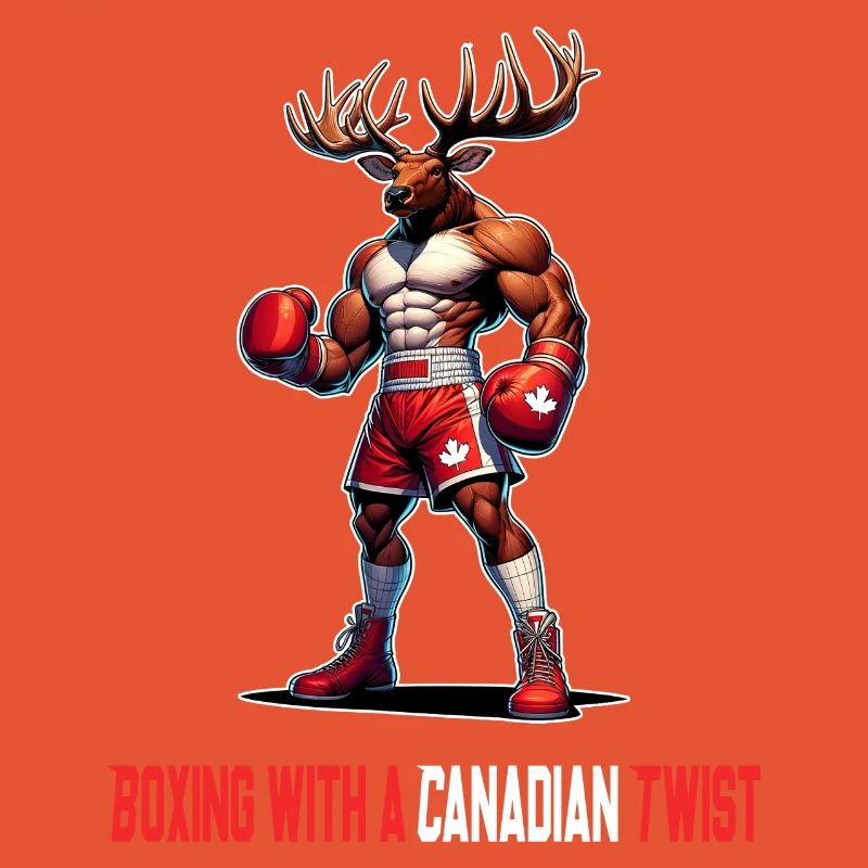 Design de boîte à wapitis du Canada
