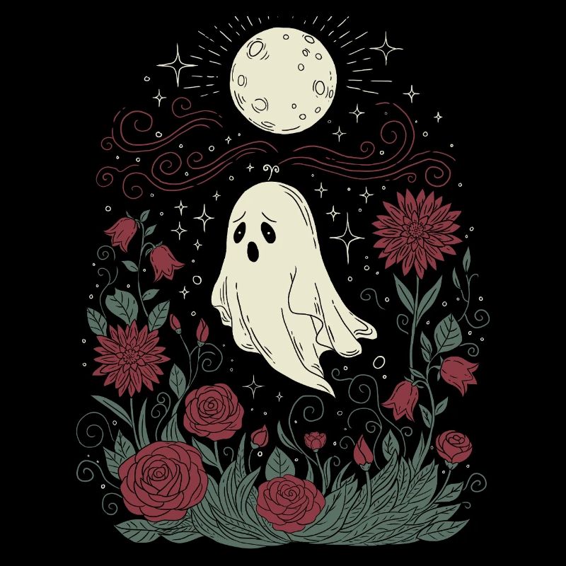 Ghost and roses