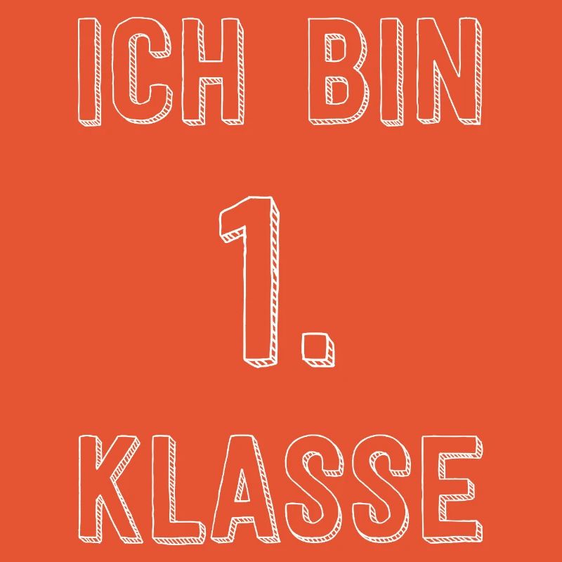 Ich bin 1. Klasse Typografie
