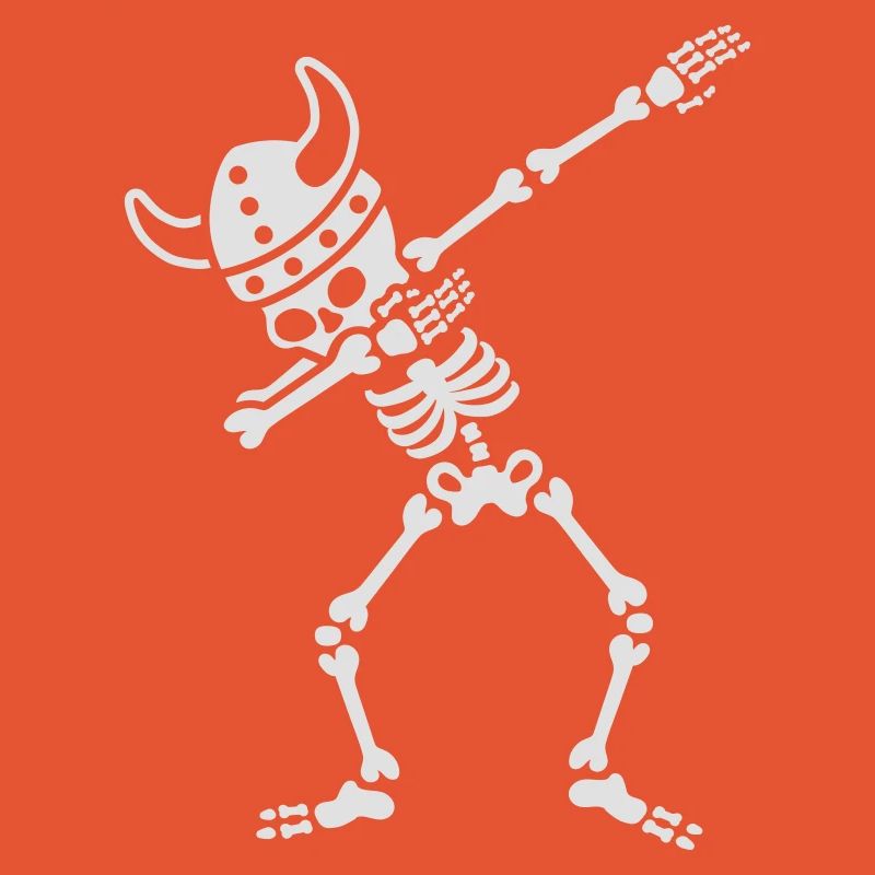 Skeleton Dab Dabbing Viking