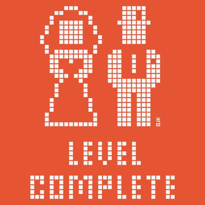 Level Complete (Hochzeit / JGA / Pixel / W)