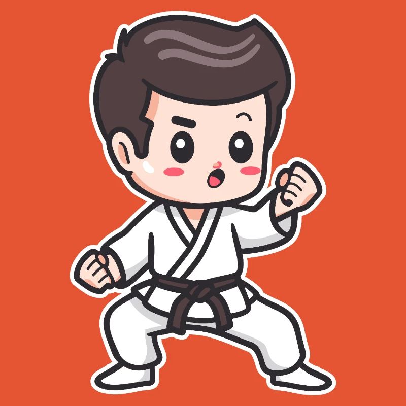 Karate Boy Drawing