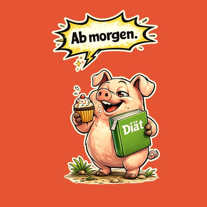 Funny Pig Diet Saying Gift