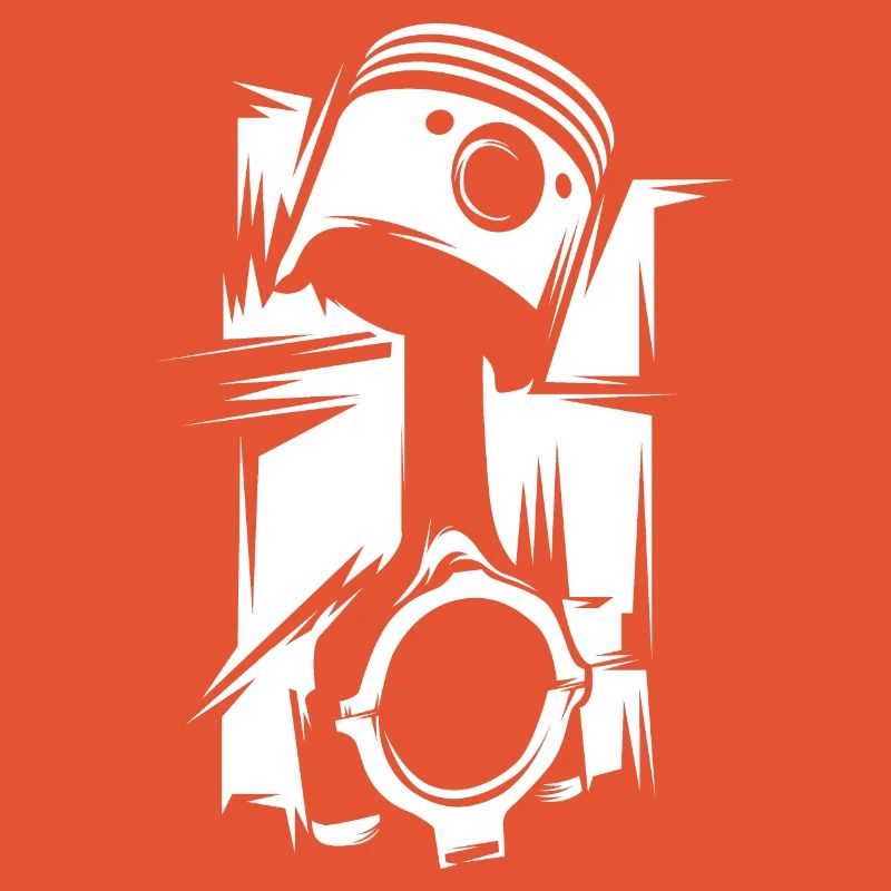Piston illustration tuning engines workshop icon