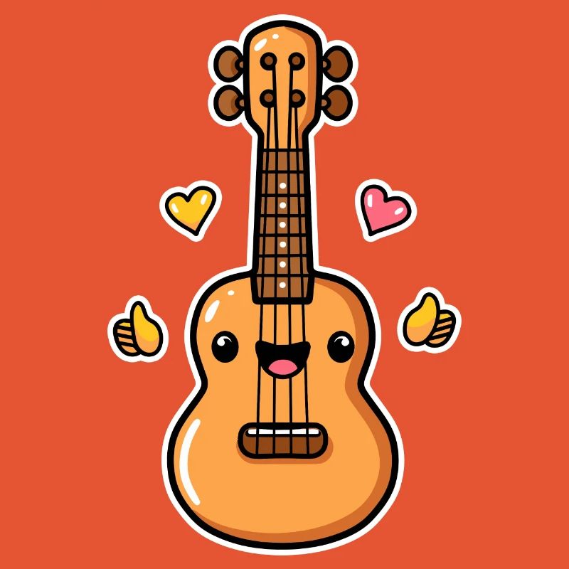 Ukulélé Style Dessin Animé