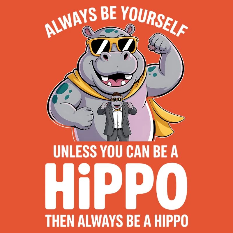 Sei immer du selbst, es sei denn, du kannst ein Nilpferd sein
