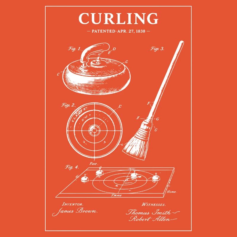 Curling Blueprint-Artwork