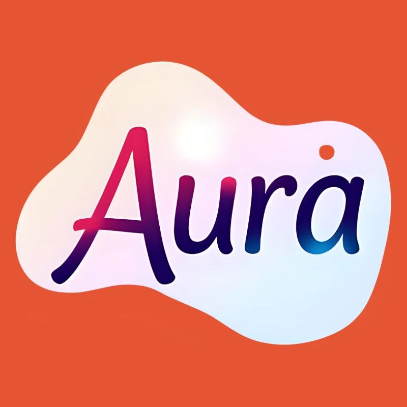 Aura – Design Typographique Coloré Moderne