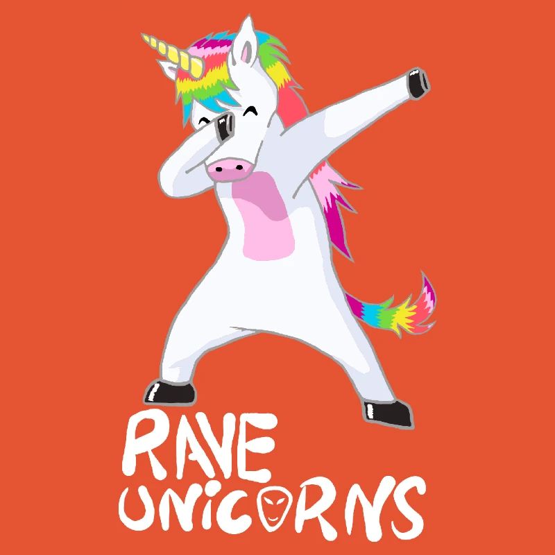 Logo Rave Unicorns White Text