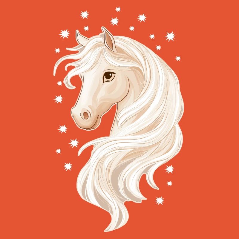 Cheval avec des étoiles