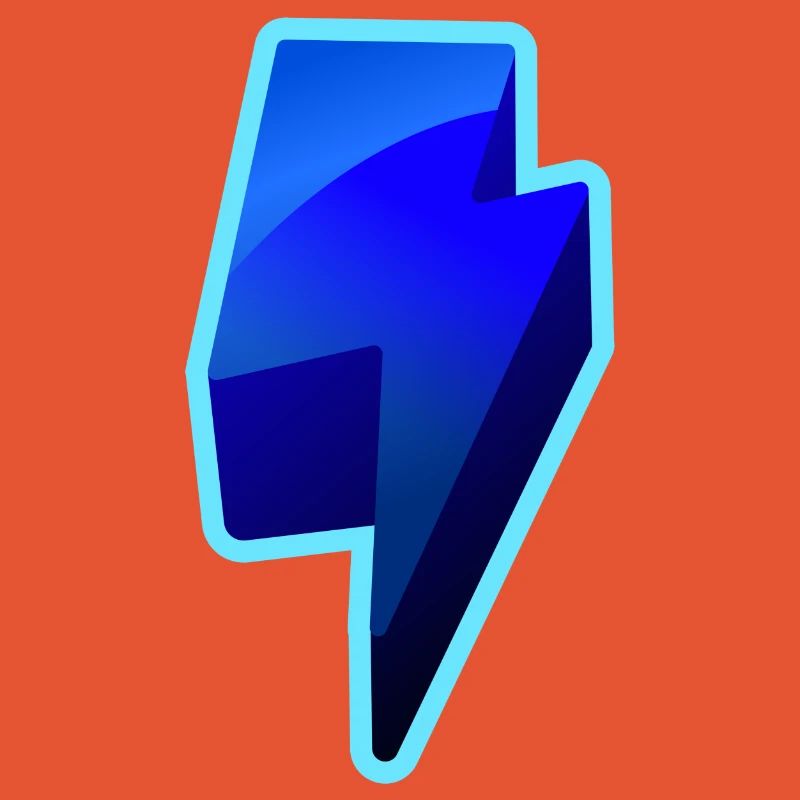 NeonBlitz Lightning Graphic Blue