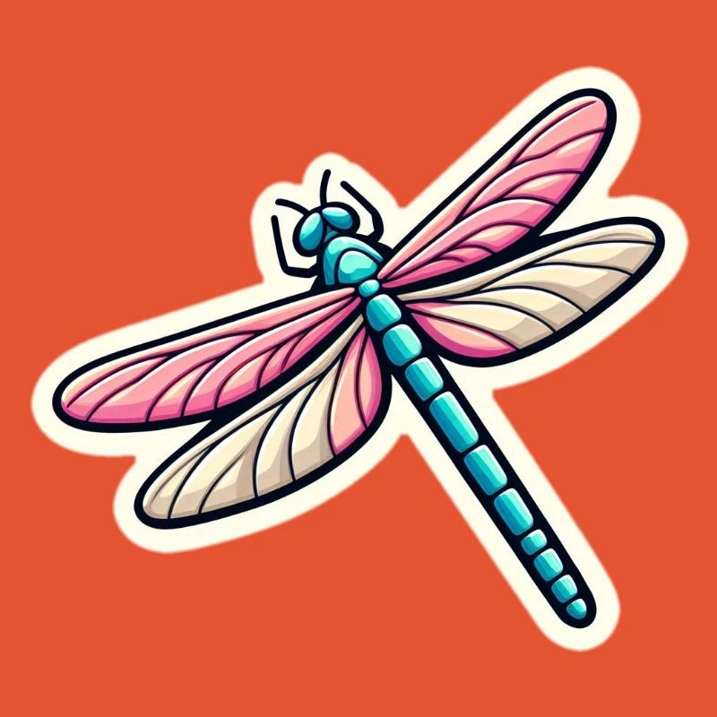 Libellule au pastel