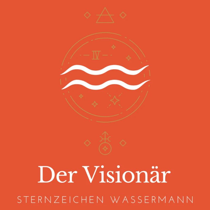 Der Visionär Sternzeichen Logo