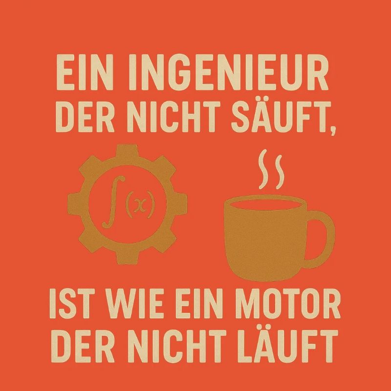 Ingenieur Humor Kaffee Motor