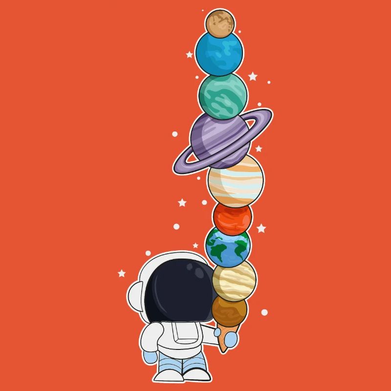 Astronaut mit Eis