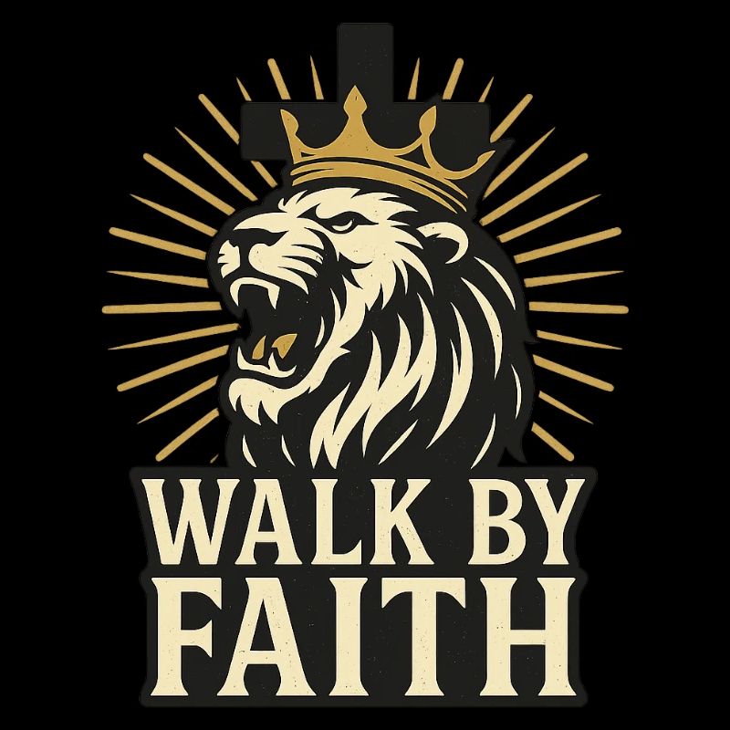Walk By Faith Löwe Glaube Religion