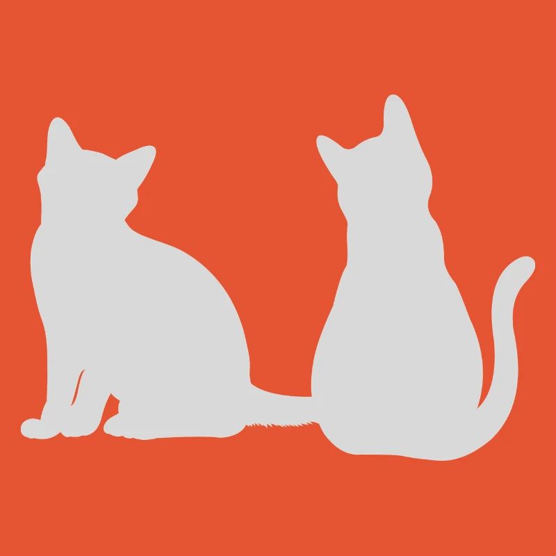 Cats Back to Back Design