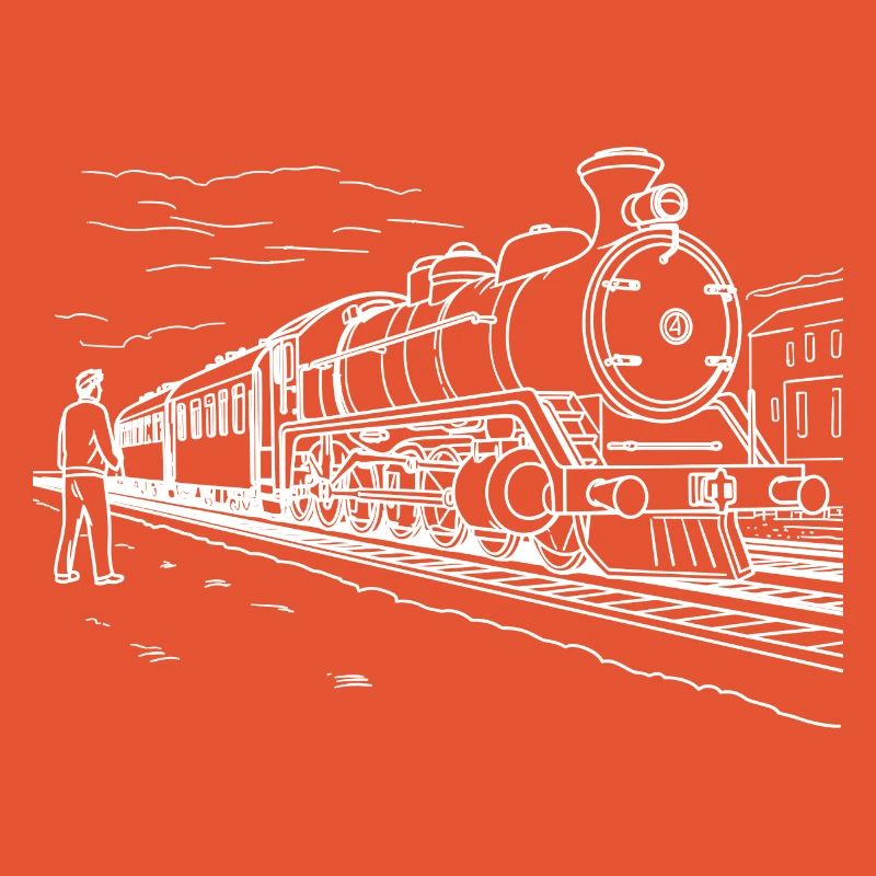 Train Lover Drawing