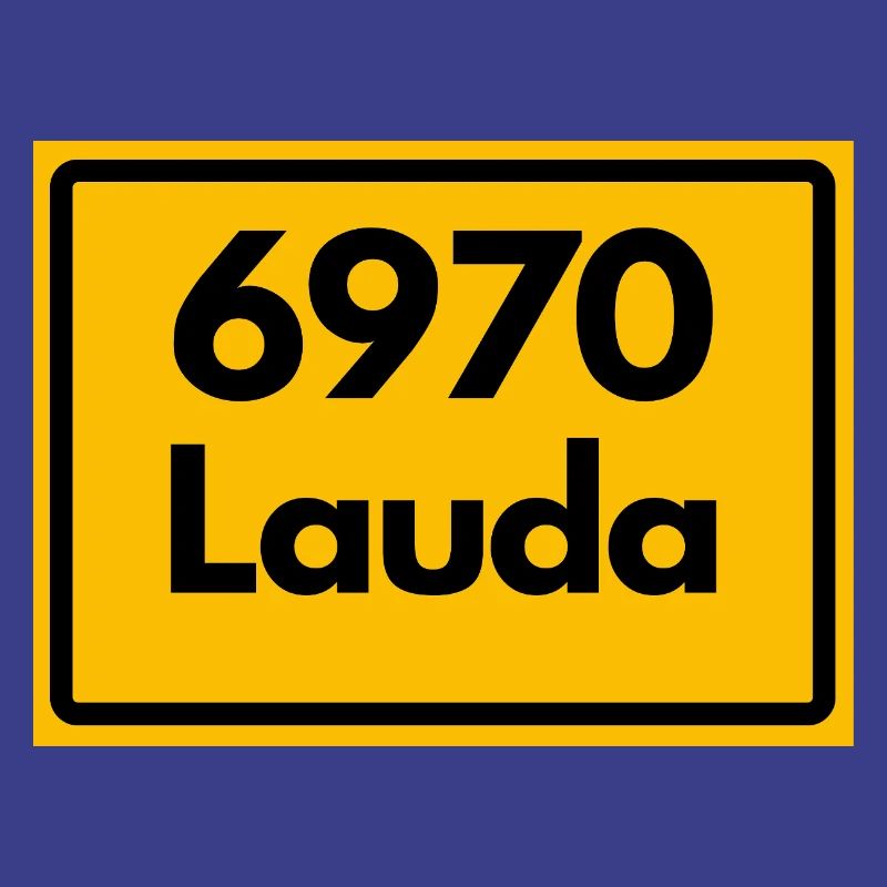 OLD POSTCODE ZIP CODE RETRO 6970 LAUDA HEIMATSTOLZ