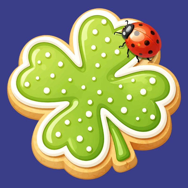 Biscuit trèfle avec Ladybug