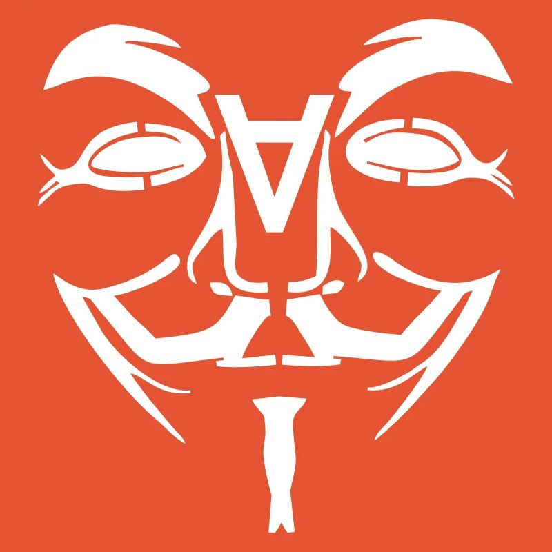 Anonymous Design Gesicht mit A