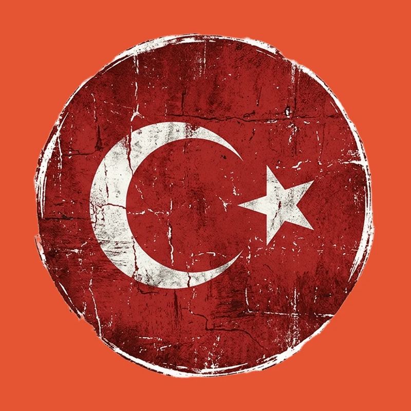 Conception du cercle du drapeau turc