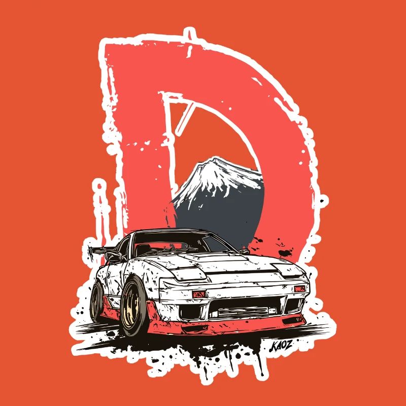 D Drift Mount Fuji Car Graphic