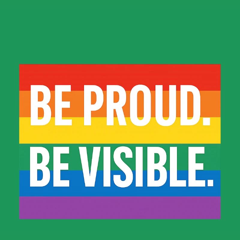 Rainbow Pride Statement Design