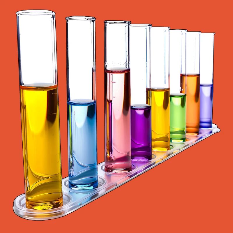 Rainbow Test Tubes Pattern