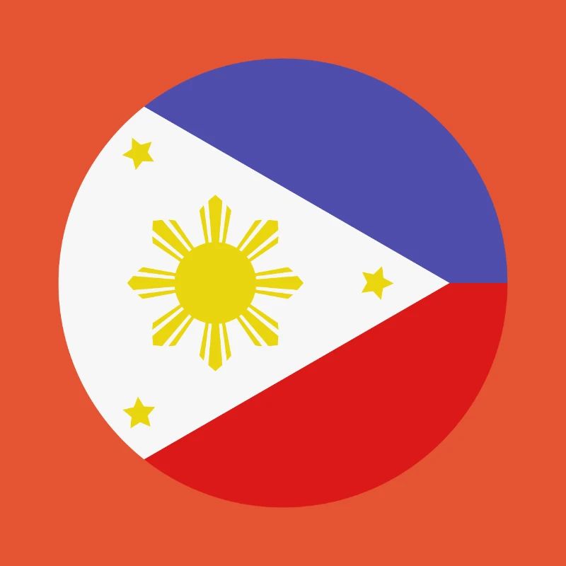 Drapeau rond philippin