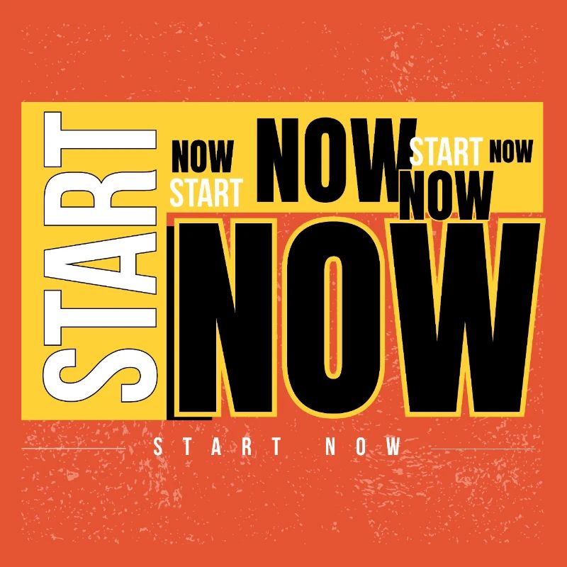 Start Now Bold Typography