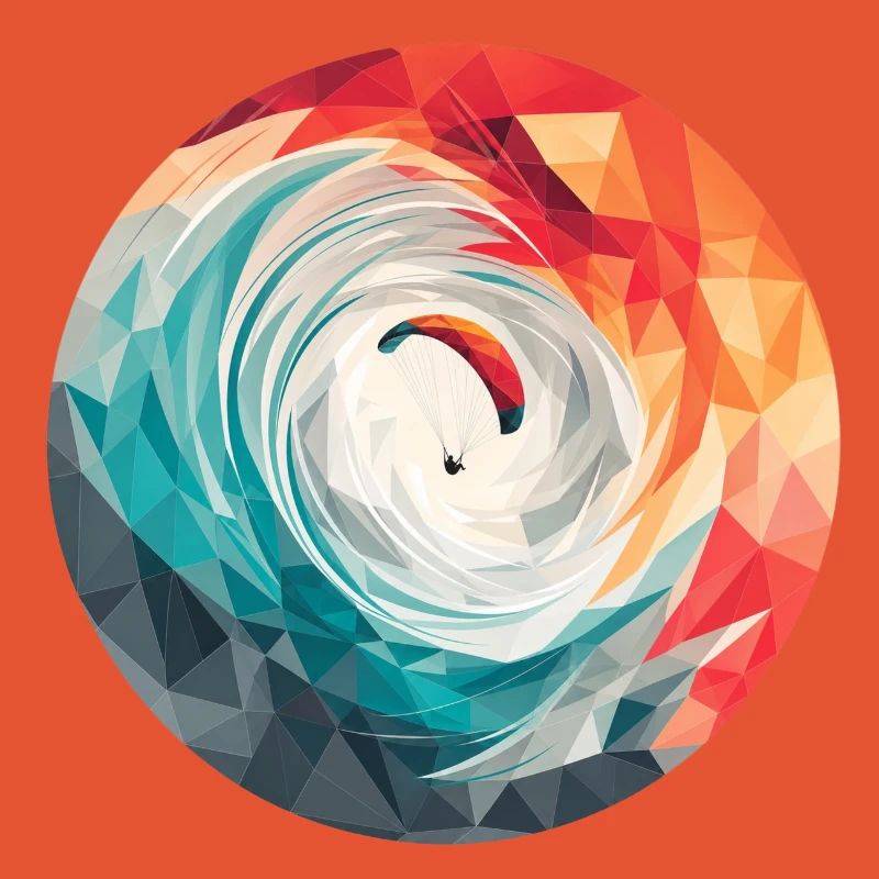 Geometric Vortex Paragliding