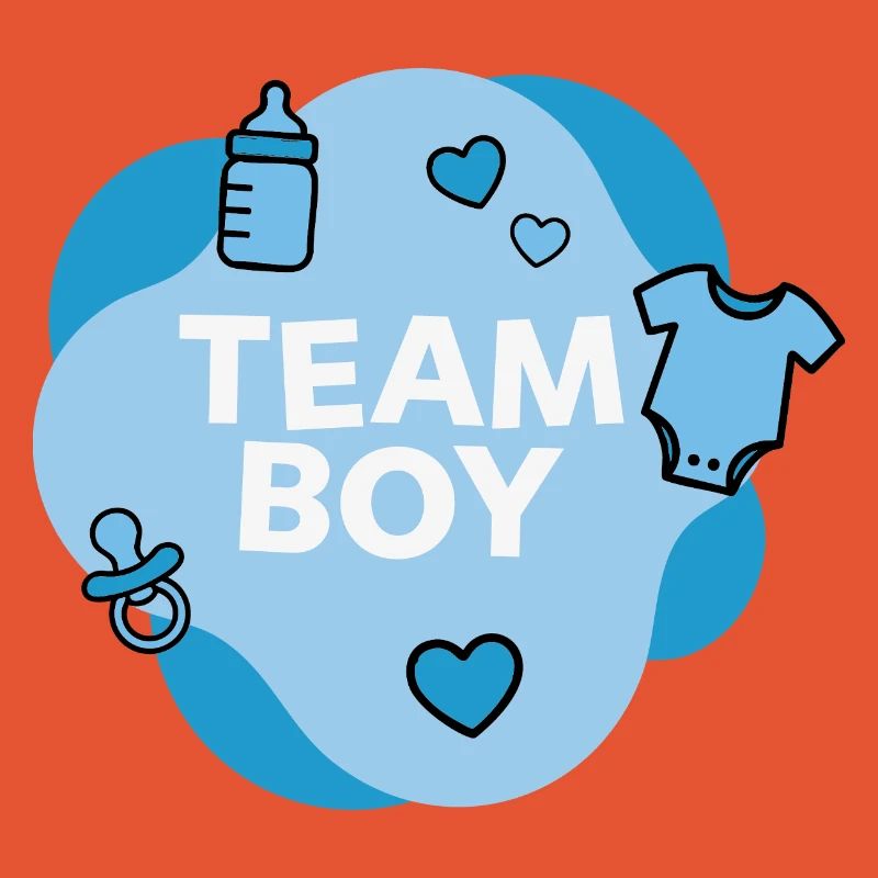 Conception de la douche de bébé de l’équipe Boy